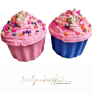 Pink and Blue Cupcake Accents